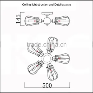 Ceiling Light Wall Lamp Wall Light Edison Led Bulb Interior Houseware Led Interior Antique Wall Light thumbnail-6