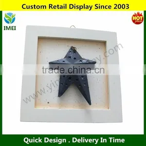 Decoration Signs/ Hanging Wood Signs/ Star Check Shape 6X6" YM3-121 thumbnail-1
