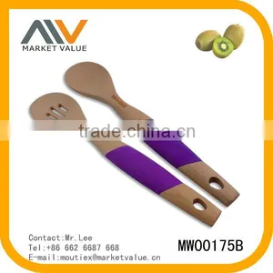 NEW DESIGN HIGH QUALITY 2PCS WOODEN KITCHEN TOOLS WITH SILICONE CASE thumbnail-5