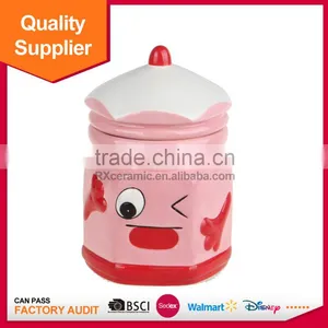 Ceramic Material Stocked Feature Pencil Honey Candy Jar thumbnail-1