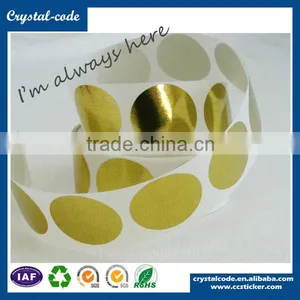 Holographic Embossed Foil Seals Adhesive Seal Wholesale High Quality Hologram Golden Foil Sticker Quality Choice thumbnail-1