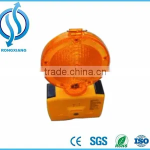 Yellow or Red Solar Power Flashing Road Safety LED Warning Barricade Light thumbnail-1