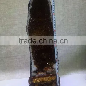 Natural Topaz Crystal Ornaments Citrine Geodes For Sale thumbnail-1