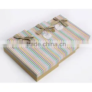 Nice Color 3pcs Set Stripes Paper Gift Boxes Candy thumbnail-5