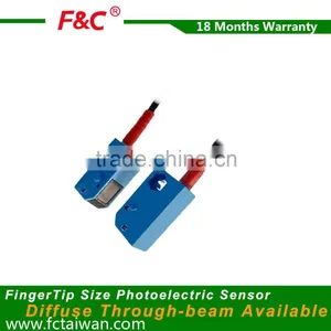 1500mm Sensing NPN NO 12V dc Through-beam Mini Photoelectric Sensor thumbnail-1