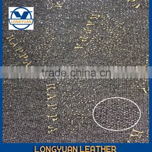 Shiny Artificial Leather Woven Back Glitter pu Leather for Shoes thumbnail-3