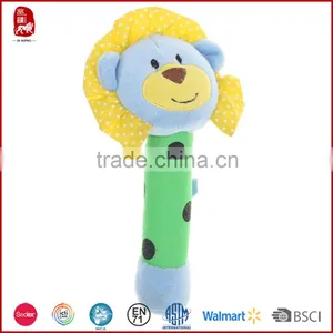 Cute Baby Toys for Promotion Gifts Soft Plush Stuffed Animal Design Baby Rattle Baby Toy thumbnail-5