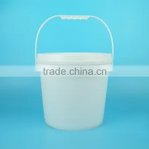 8kg Paint Plastic Bucket, Latex Paint Barrel With Lid, Chemical Material Plastic Pail With Plastic Handle thumbnail-2