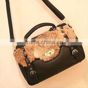 Real Rabbit Fur Bag thumbnail-1