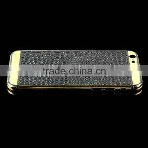 Special Leather Design for Iphone Gold Back for Iphone Gold 24k Housing thumbnail-3