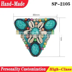 Green Wedges Shoes and Sandals Patches Accessories thumbnail-1