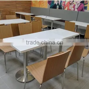 Marble Top Dining Table for Restaurant,Acrylic Soid Surface Tables and Chairs thumbnail-4