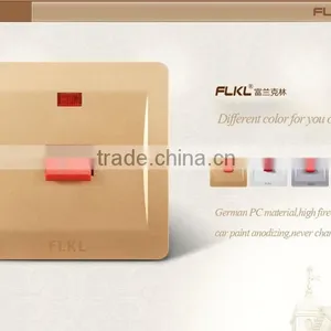 British Standard 45 A Switch With Neon Champagne Gold Color thumbnail-3