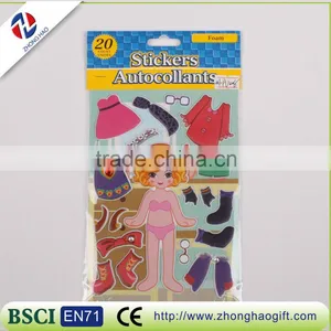 Non-toxic Cute Custom Design Puffy Stickers/foam Stickers for Kids thumbnail-1