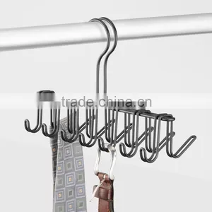 Icegreen Silver Tie and Belt Hanger Hook Accessory Rack for Closet Accessories thumbnail-3