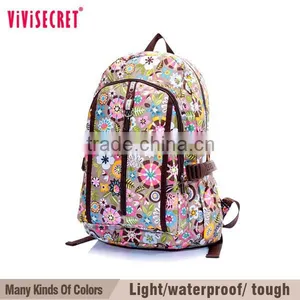 China Online Supplier Custom Nylon Fabric Leopard Pattern School Girl Bookbag thumbnail-5