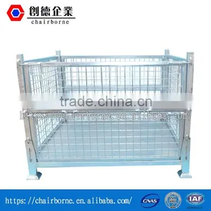 High Quality Rigid Wire and Bulk Containers With Durable Casters Easy to Fold Box Pallet thumbnail-1