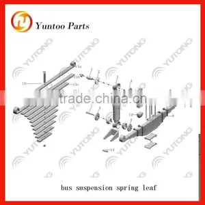 Yutong Bus Spring Leaf Assy and Leaf Only for Van Hool Bus Parts thumbnail-1