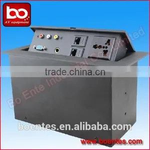 Office Desk Worktop Multiple Pop Up Socket With Audio Video Connector thumbnail-1