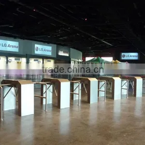 Automatic Tripod Turnstile Gate & RFID Security Gate for Factory Staff Time Attendance thumbnail-1