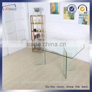 Full Glass Dining Table With Modern Design Room Furniture thumbnail-4
