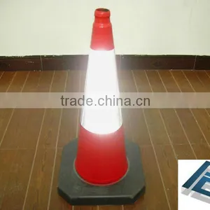 36' Inch Flexible PVC Traffic Cone thumbnail-1