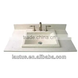 Luxury Oak Bathroom Vanity Unit With Marble Top thumbnail-1