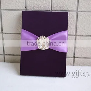 2016 Latest Wedding Gift Box for Invitation Cards With Ribbon Custom Made thumbnail-3