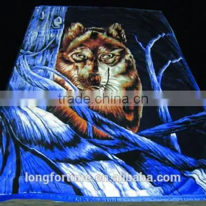 China Suppliers Quilt Blankets Rebel Wholesale 100% Polyester Knitted Cuddly Horse Print Fleece Blanket thumbnail-4