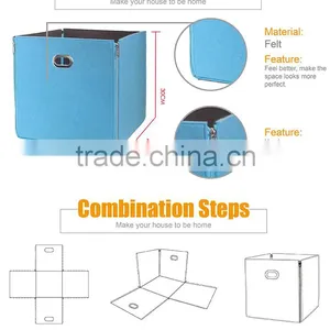 Foldable Multifunctional Houseware Felt Storage Cube Bins thumbnail-6