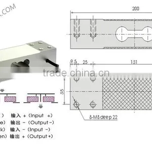 500kg Aluninum Weight Sensor, 500kg Electronic Scale thumbnail-2
