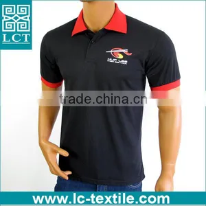 LCTN1783 Oem Design Men's Polo Shirt Template With Ribbed Sleeve thumbnail-1