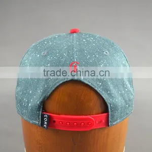 Custom 100% Cotton Twill 6-panel Hats Snapback Cap With 3D Embroidery thumbnail-4