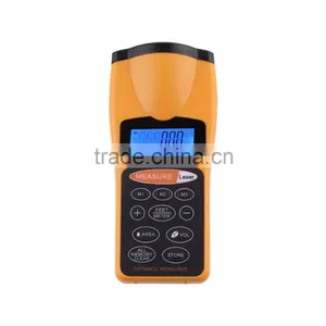 New CP-3007 LCD Ultrasonic Laser Meter Pointer + Distance Measurer Range 60FT 18M thumbnail-1