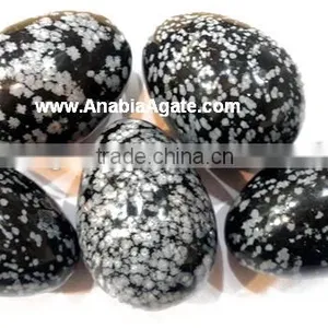 Snowflake Obsidian Gemstone Eggs thumbnail-1