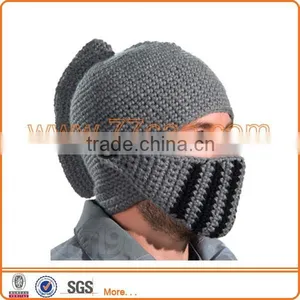 Knight Beanie Crochet Pattern Knight Helmet Hat thumbnail-1
