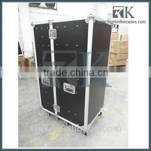 17 Inch Rack Storage Drawer Case Tool Box Flight Case With Wheels thumbnail-2