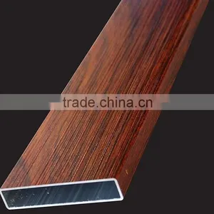 Top Grade Aluminium Profiles Wood Grain Finish Aluminium Square Tubes thumbnail-1