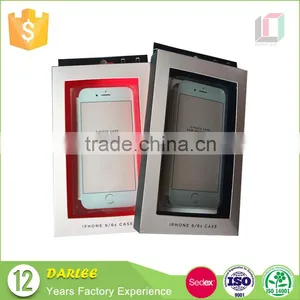 GuangDong Custom Embossing Recyclable Art Paper Mobile Phone Case Package With Hang Hole thumbnail-6