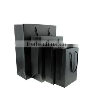 Chinese Factories Wholesale Various Size of Shopping Bag, Black Coated Paper Bag thumbnail-1