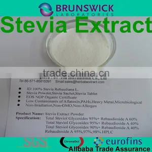 Pure Rebaudioside A Steviol Glycosides 90% 95% Rebaudioside A (Reb A) 97% HPLC thumbnail-1