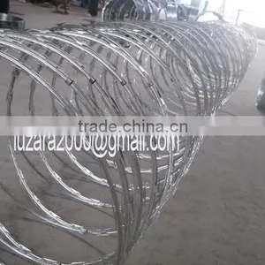 Security Concertina Barbed Wire Tape Wire Razor Barbed Tape Concertina Coil Fencing thumbnail-1