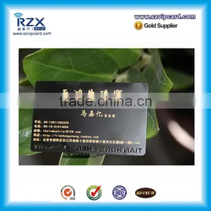 85.5*54*0.35mm Stainless Steel Matte Black Business Card Metal Card thumbnail-2