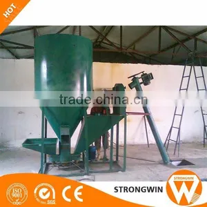 Hot Sale Strongwin 1t/h Feed Machinery Cattle Animal Feed Crusher and Mixer Hammer Mill thumbnail-3