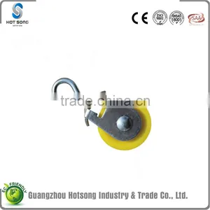 HS-P38 China Manufacture Galvanized Iron Nylon Cable Pulley for Sale thumbnail-1