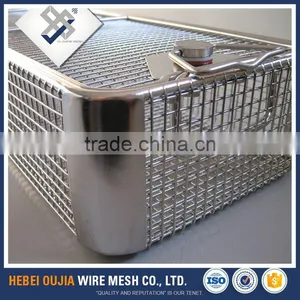 Contemporary Full Stainless Steel Wire Mesh Basket Strainer With Lid for Food thumbnail-4