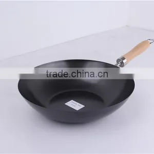 Hand Hammered Cooking Non Stick Industrial Carbon Steel Wok thumbnail-5