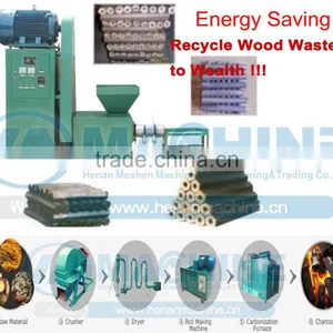 500kg/h Wood Chips Sawdust Briquette Extruder Machine Product Line thumbnail-4