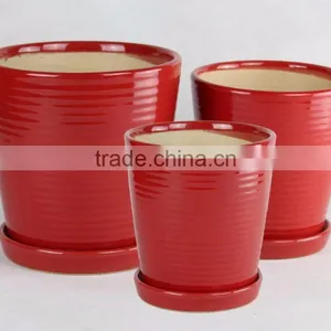 Light Weight Small Ceramic Flower Pots for Small Plant thumbnail-2