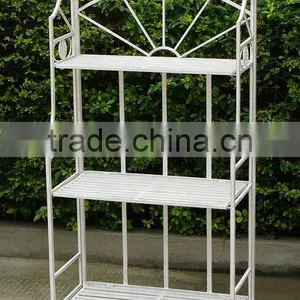 3-tier Folding Iron Decorative Corner Flower Stand thumbnail-1